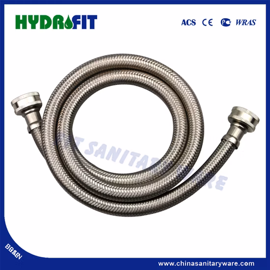 Tubo flessibile intrecciato in acciaio inossidabile Cupc per lavatrice standard americano (HY6313)